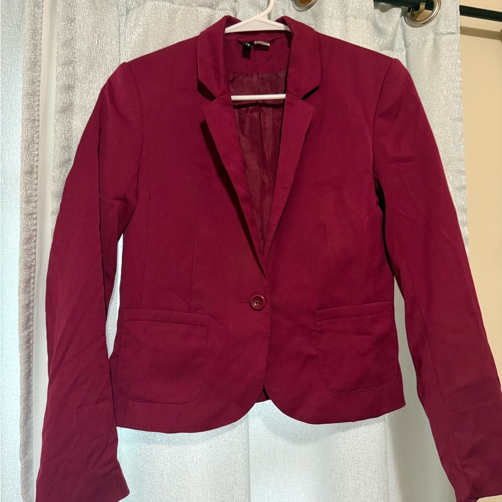 Women’s Burgundy Blazer